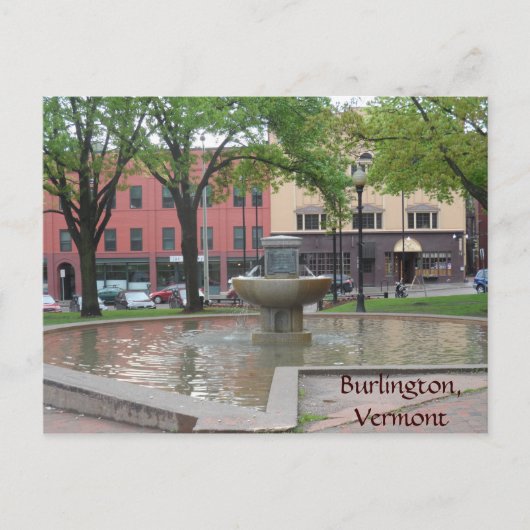 Burlington, Vermont Postkarte (Vorderseite)