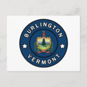 Burlington Vermont Postkarte (Vorderseite)