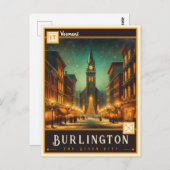 Burlington, Vermont | Vintage Postkarte (Vorne/Hinten)