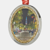 Burlington, Vermont Weihnachten Ornament Aus Metall (Links)