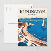 Burlington Waterfront Vermont Postkarte (Vorne/Hinten)