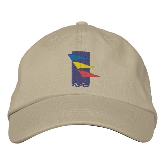 Burlington Yacht Club Hat Bestickte Baseballkappe (Vorderseite)