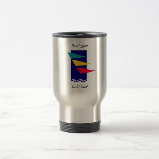 BurlingtonYacht Verein-Reise-Tasse Reisebecher (Mittel)