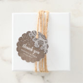 Burlrasen Glitzer rustikale Hochzeit danke Geschenkanhänger (Beispiel)