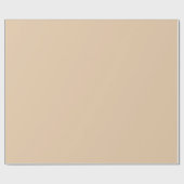 Burly Wood Solid Color Geschenkpapier (Flach)