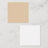 Burly Wood Solid Color Mitteilungskarte (Vorne/Hinten)