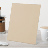 Burly Wood Solid Color Sockelschild (In Situ)