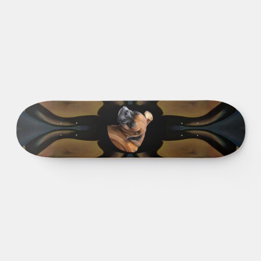 Burma Boxer Dog Skateboard (Horizontal)