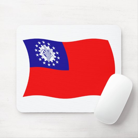 Burma Flag Mousepad (Mit Mouse)