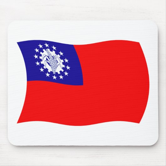 Burma-Flagge-Mauspad Mousepad (Vorne)