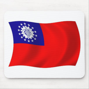 Burma-Flagge-Mauspad Mousepad