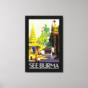 Burma Leinwanddruck