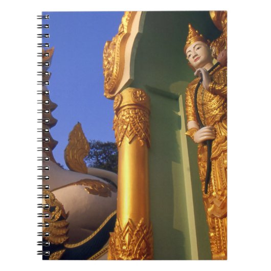 Burma (Myanmar), Rangoon (Yangon) Tempel Notizblock (Vorderseite)