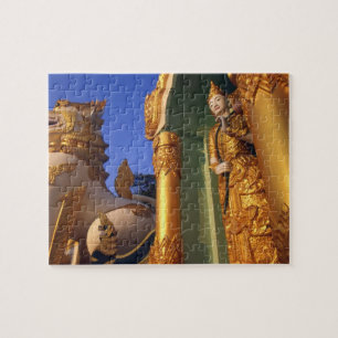 Burma (Myanmar), Rangoon (Yangon) Tempel Puzzle