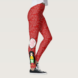 Burma oder Myanmar-Flaggentag Frau Penguin Talk Leggings