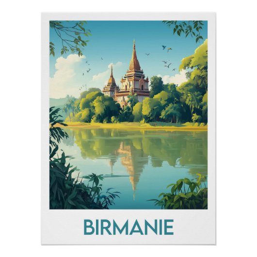 Burma-Plakat Poster (Vorderseite)