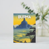 Burma Reise Postkarte (Stehend Vorderseite)