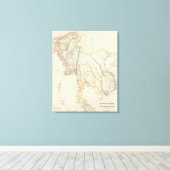 Burmah, Siam und Cochin-China Leinwanddruck (Insitu (Holzboden))