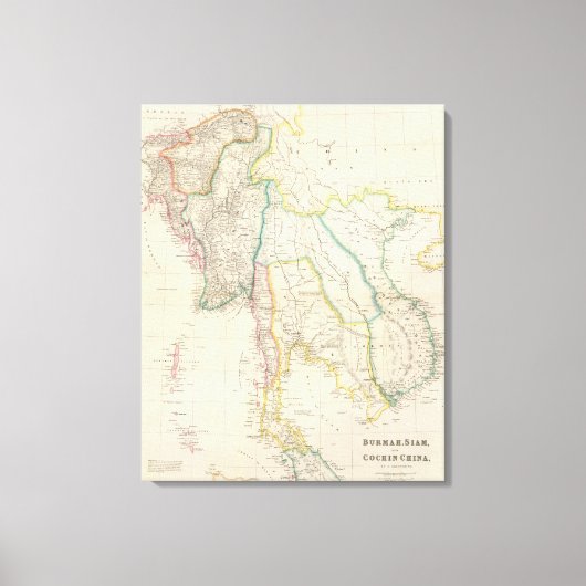 Burmah, Siam und Cochin-China Leinwanddruck (Vorderseite)