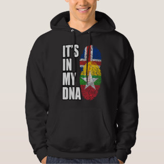 Burmese And Icelandic Mix DNA Flag Heritage Hoodie