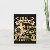 Burmese Boxer Lethwei Instructor Training Myanmar Karte (Vorderseite)