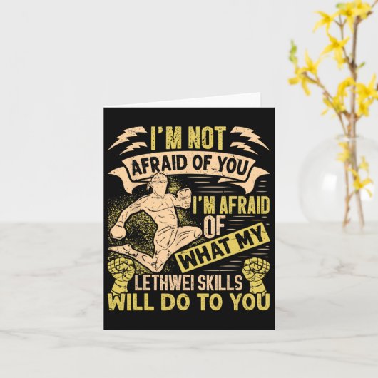 Burmese Boxer Lethwei Instructor Training Myanmar Karte (Gelbe Blume)