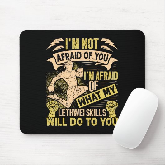 Burmese Boxer Lethwei Instructor Training Myanmar Mousepad (Mit Mouse)