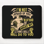 Burmese Boxer Lethwei Instructor Training Myanmar Mousepad (Vorne)
