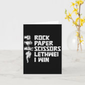 Burmese Boxing Rock Paper Scissors Lethwei I Win L Karte (Gelbe Blume)