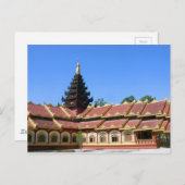 Burmese Buddhist Temple Phra Jow La Keng Postkarte (Vorne/Hinten)