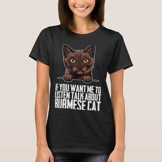 Burmese Burmese cat Burmese mother T-Shirt (Vorderseite)