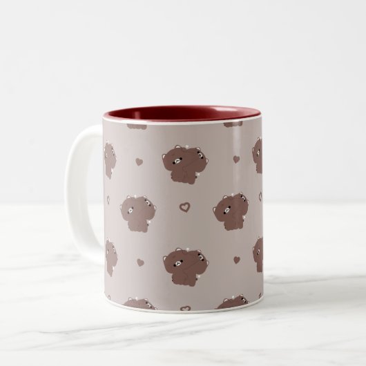 Burmese Cat Couple Tasse (Vorderseite Links)