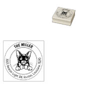 Burmese Cat Family Rücksendeadresse Gummistempel (Stempel)