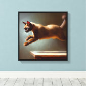 Burmese Cat Leinwanddruck (Insitu (Holzboden))