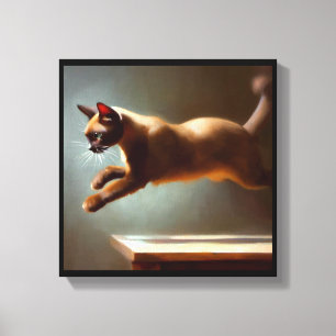Burmese Cat Leinwanddruck
