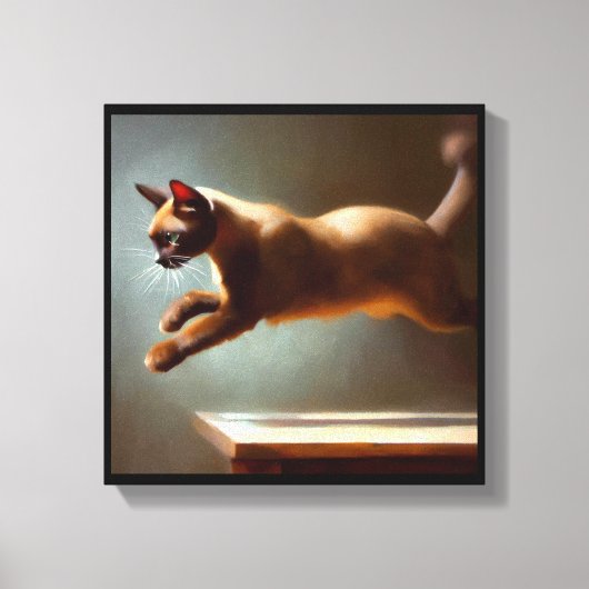 Burmese Cat Leinwanddruck (Vorderseite)