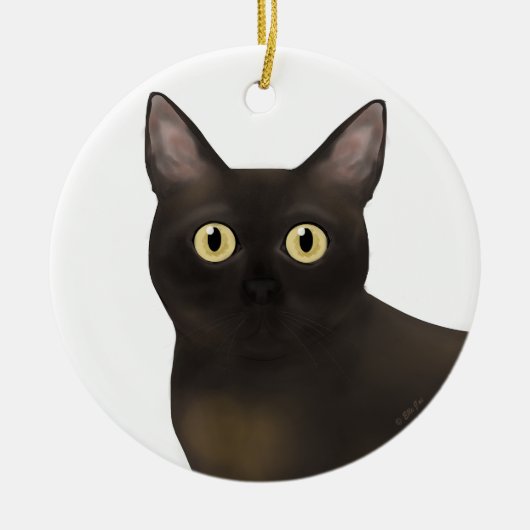 Burmese Cat Ornament (Vorne)
