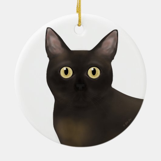 Burmese Cat Ornament (Hinten)