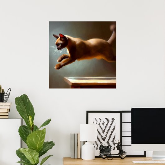 Burmese Cat Poster (Heimbüro)