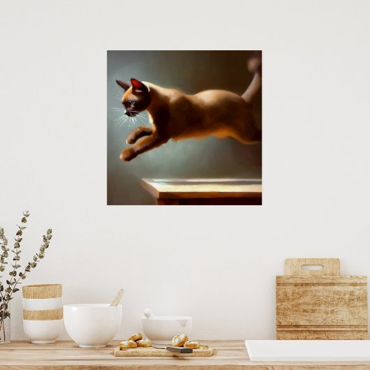 Burmese Cat Poster (Küche)