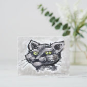 Burmese Cat Postkarte (Stehend Vorderseite)