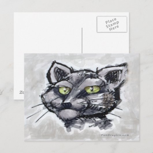 Burmese Cat Postkarte (Vorne/Hinten)