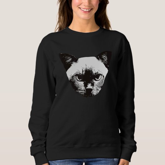 Burmese Cat Sweatshirt (Vorderseite)