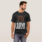 Burmese cats Burmese mom Burmese kitten 3 T-Shirt (Vorne ganz)