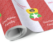 Burmese oder Myanmar Angel mit Fahne verkleidet Geschenkpapier (Rolleneckpunkt)