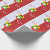 Burmese oder Myanmar Angel mit Fahne verkleidet Geschenkpapier (Ecke)