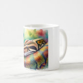 Burmese Python in Watercolor 140624AREF108 - Water Kaffeetasse (VorderseiteRechts)