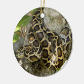 Burmese Python Schlange in einem Baum Keramik Ornament (Links)