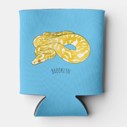 Burmese python snake cartoon illustration dosenkühler (Vorderseite)