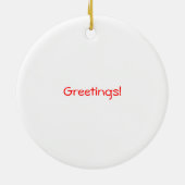 Burmese Star Tortoise Ornament (weiß bw. (Hinten)